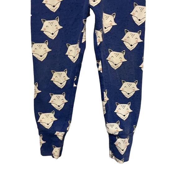 Midbest Threads Navy Blue Fox Print Girl's Leggings Bottoms Size 3T - Picture 2 of 6